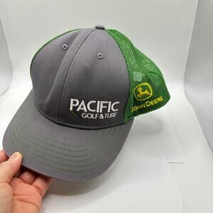 John Deere Brand Cap Hat  Pacific Golf & Turf Preowned Cool Cap Adjustable Mesh